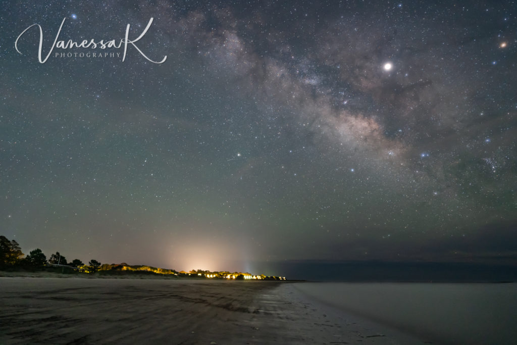 Camp St. Christopher, Seabrook Island, Barrier Island, SC, South Carolina, stars, Milky Way, Jupiter, planets, galaxies, night, astrophotography, 